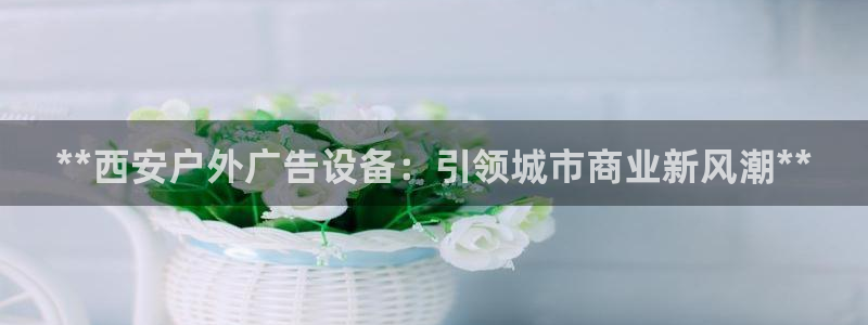 杏宇平台怎么样知乎：**西安户外广告设备：引领城市商业新风潮**