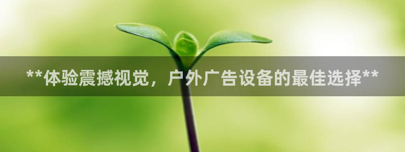 杏宇平台注册登录：**体验震撼视觉，户外广告设备的最佳选择**