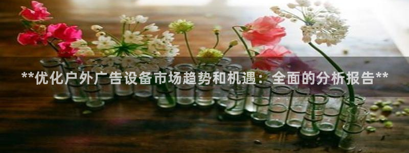 杏宇平台客服：**优化户外广告设备市场趋势和机遇：全面的分析报告**