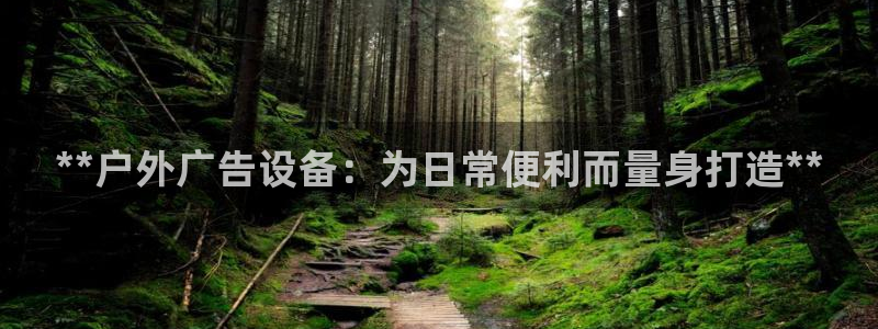 杏宇平台代理怎么样可靠吗：**户外广告设备：为日常便利而量身打造**