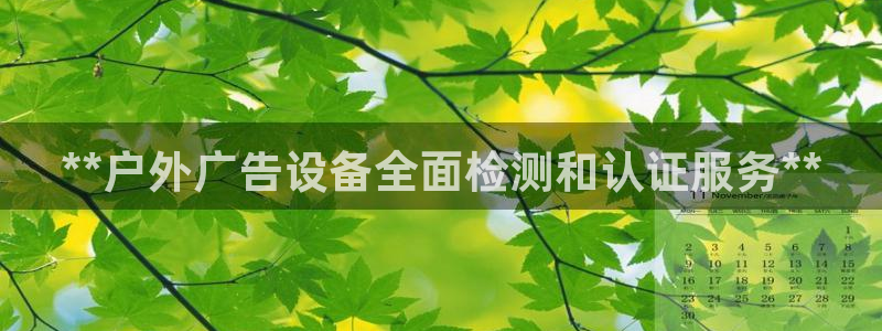 杏宇平台登录方法：**户外广告设备全面检测和认证服务**