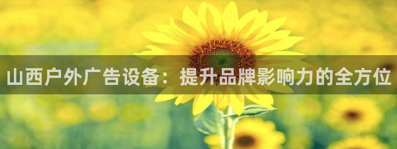 杏宇平台代理怎么样：山西户外广告设备：提升品牌影响力的全方位