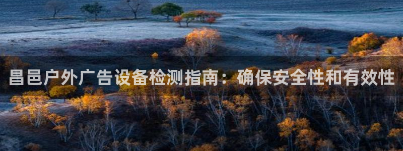 杏宇平台代理多少钱一个月：昌邑户外广告设备检测指南：确保安全性和有效性