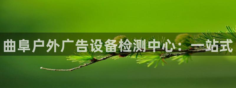 杏宇平台是什么：曲阜户外广告设备检测中心：一站式