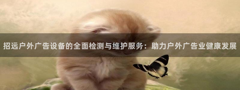 杏宇平台登陆：招远户外广告设备的全面检测与维护服务：助力户外广告业健康发展