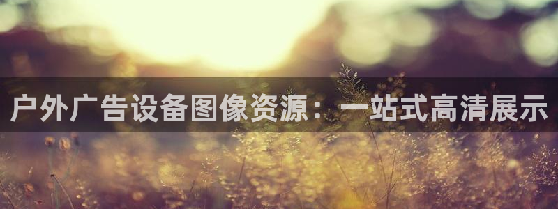 杏宇平台代理怎么赚钱快：户外广告设备图像