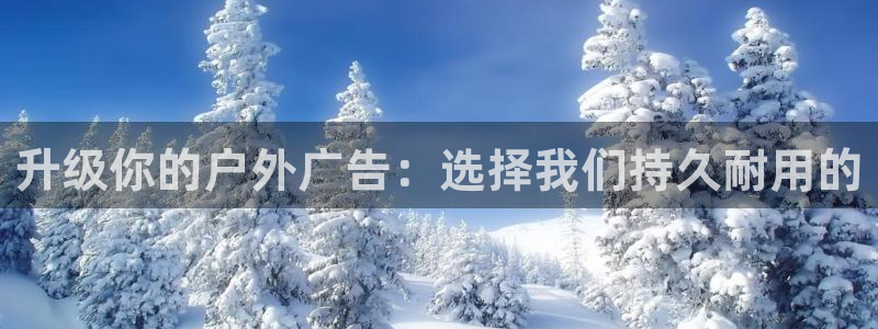 杏宇平台代理怎么样啊：升级你的户外广告：选择我们持久耐用的