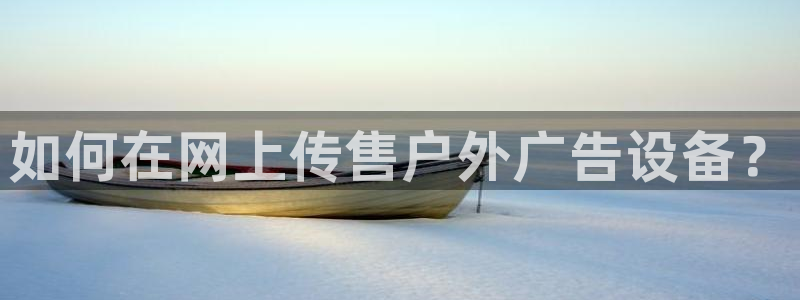 杏宇官方平台官网入口：如何在网上传售户外